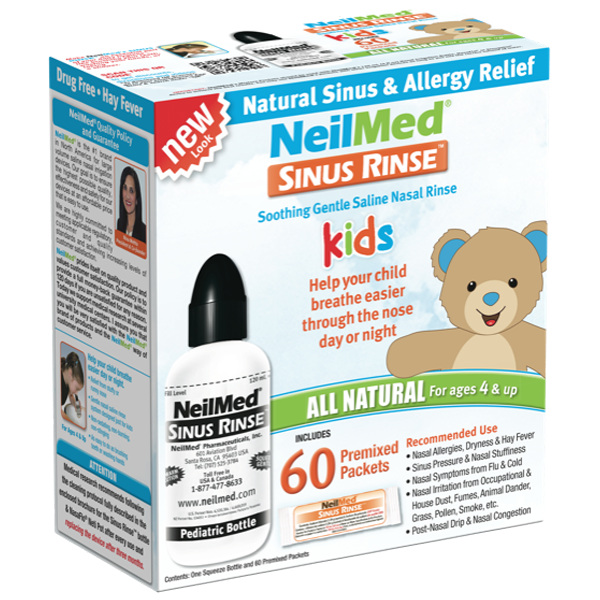Sinus Rinse Pediatric Kit with 60 Packets